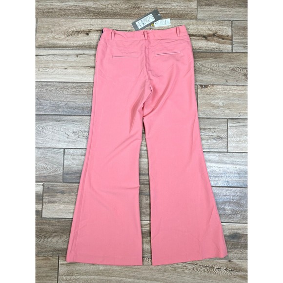 NWT Vero Moda Orlando Grace Palazzo Career Peach Pants Flared Leg  Sz 8 Career - Picture 12 of 13